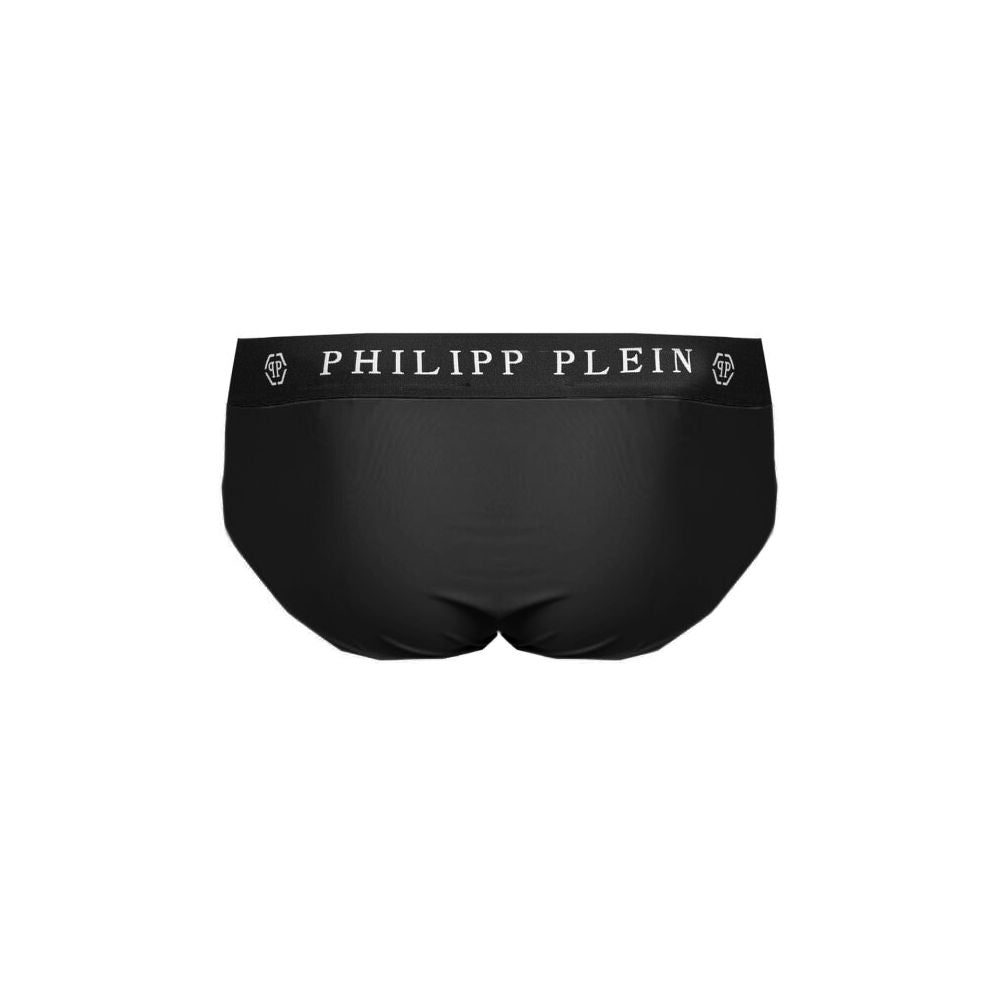 Traje de baño de poliamida negra para hombre