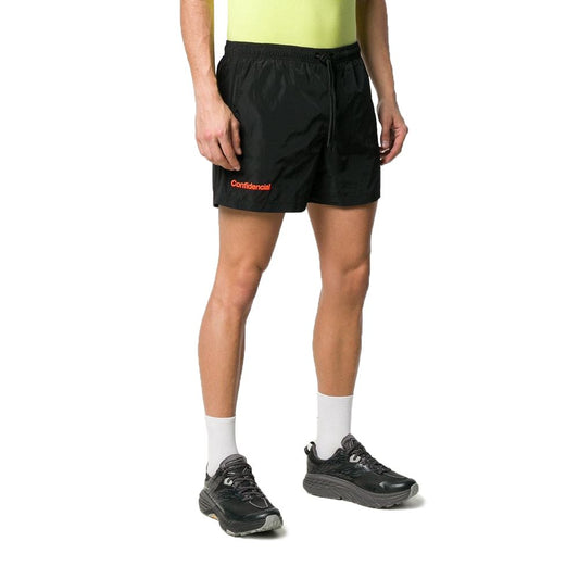 Traje de baño de poliamida negra para hombre