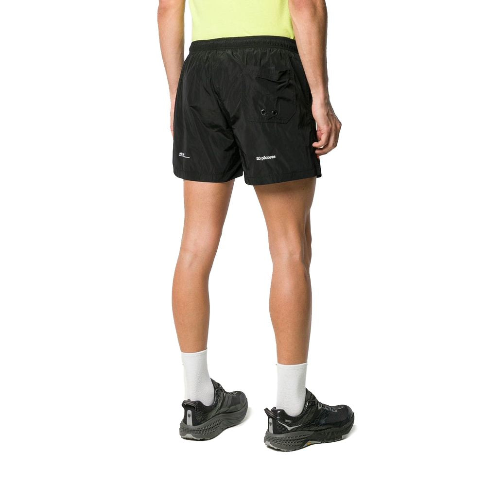 Traje de baño de poliamida negra para hombre