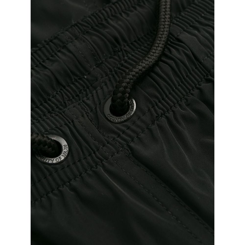 Traje de baño de poliamida negra para hombre