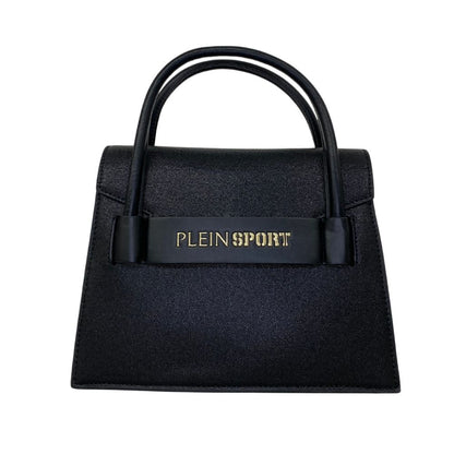 Bolso de mano de mujer de polietileno negro