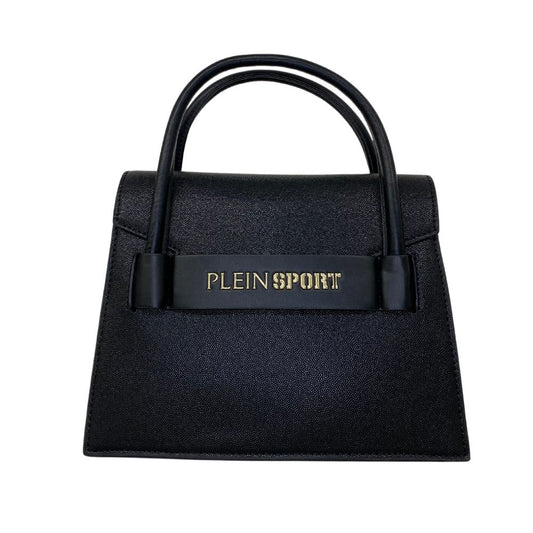 Bolso de mano de mujer de polietileno negro