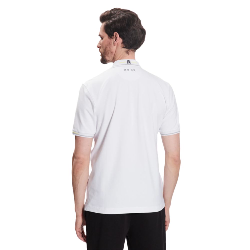 Elegante polo de mezcla de algodón con detalles brillantes