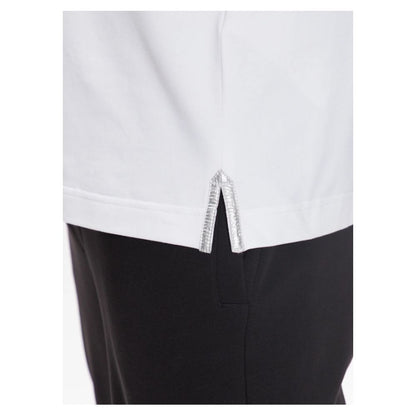 Elegante polo de mezcla de algodón con detalles brillantes