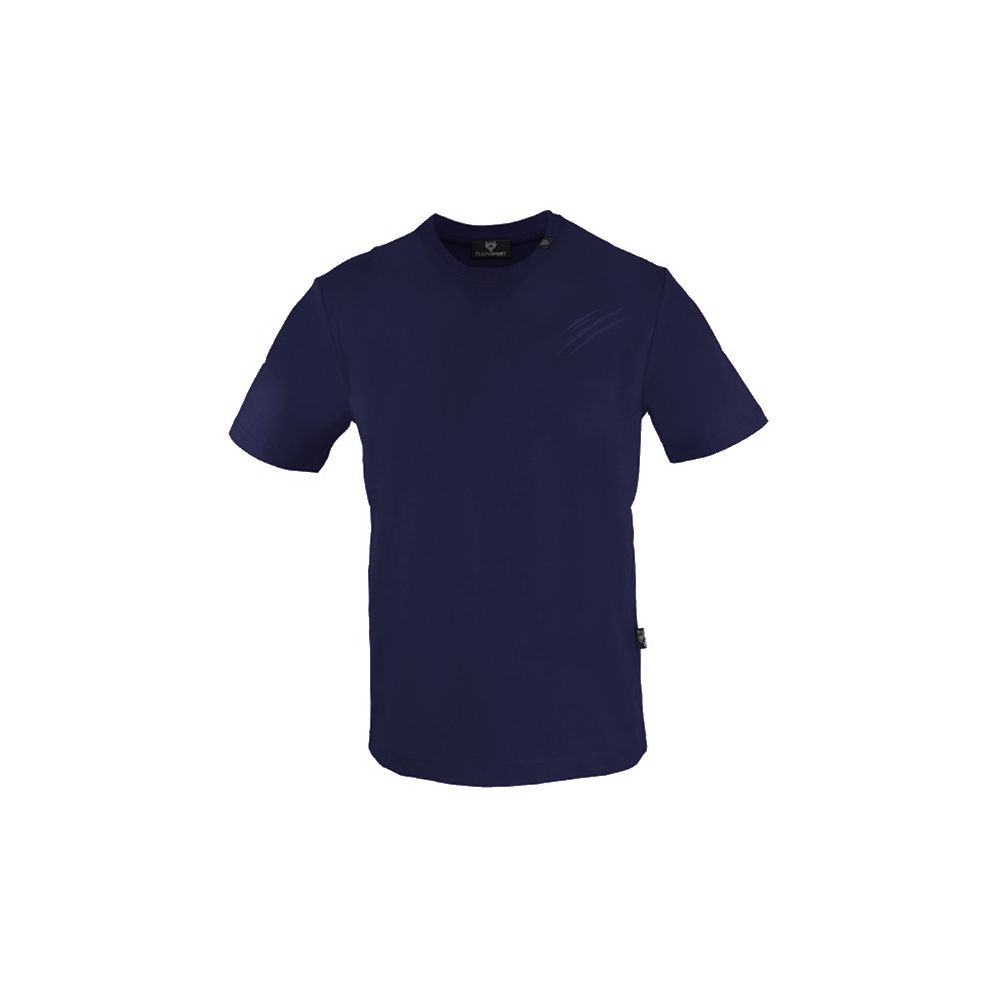 Camiseta de algodón azul para hombre