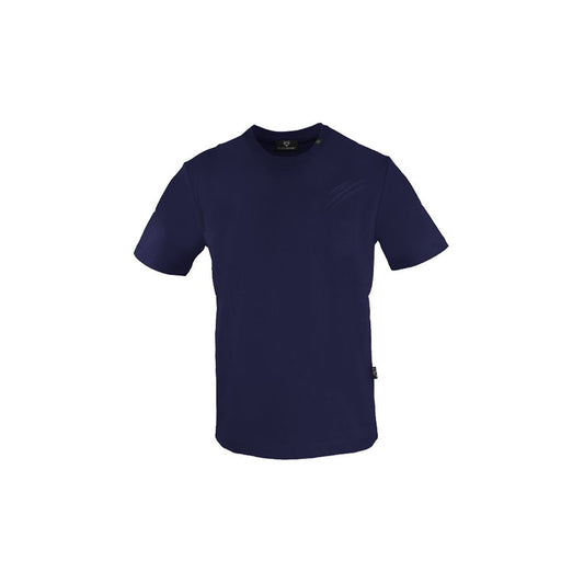 Camiseta de algodón azul para hombre