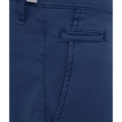Pantalones chinos elegantes de corte entallado en azul