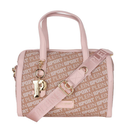Bolso bandolera elegante de piel ecológica rosa