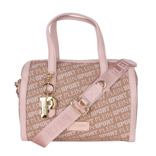 Bolso bandolera elegante de piel ecológica rosa