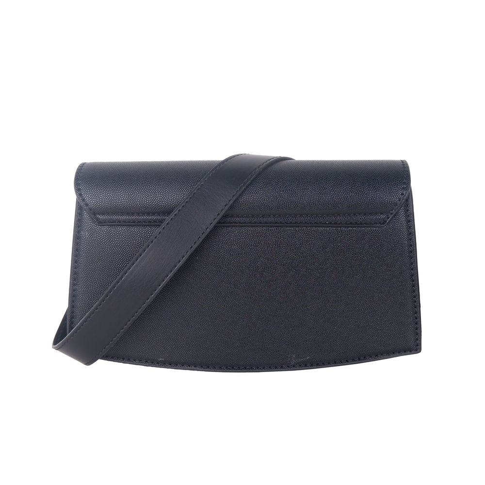 Bolso bandolera de polietileno negro para mujer