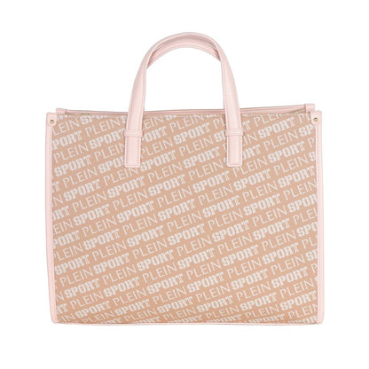 Bolso de hombro para mujer de poliamida rosa
