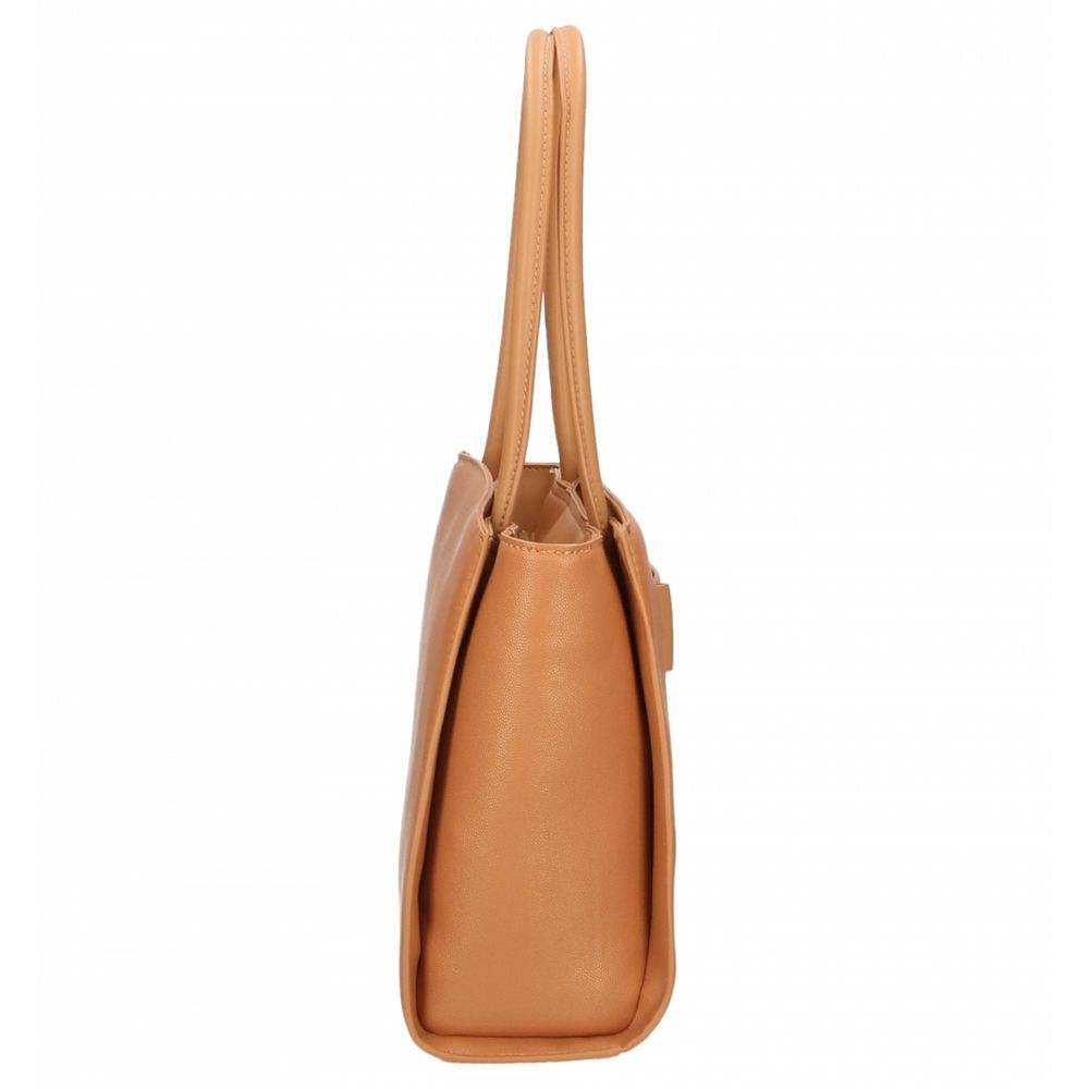 Bolso de hombro para mujer de polietileno marrón