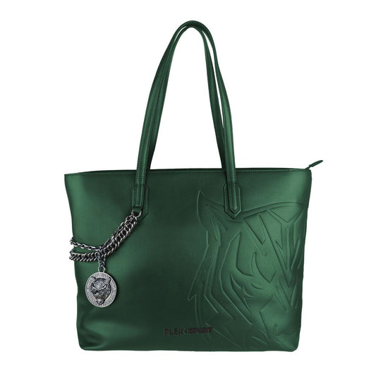 Bolso de hombro para mujer de polietileno verde