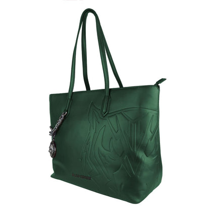 Bolso de hombro para mujer de polietileno verde