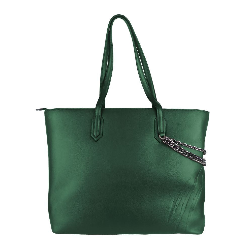 Bolso de hombro para mujer de polietileno verde