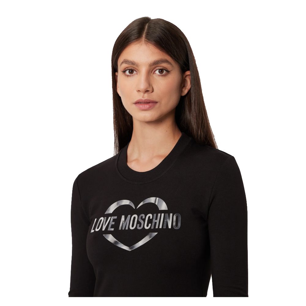 Vestido elegante de mezcla de algodón con logotipo