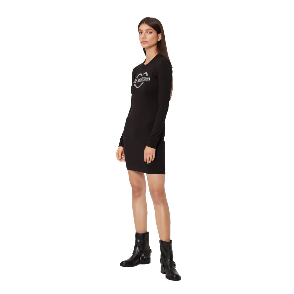 Vestido elegante de mezcla de algodón con logotipo