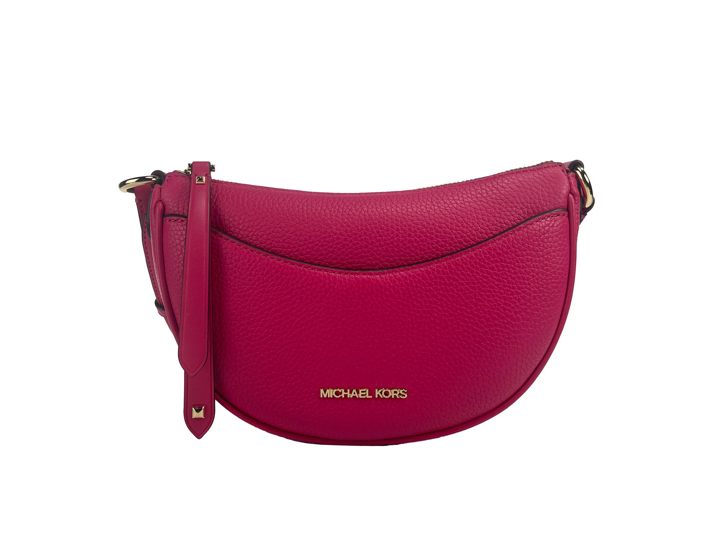 Bolso bandolera Dover pequeño en forma de media luna rosa