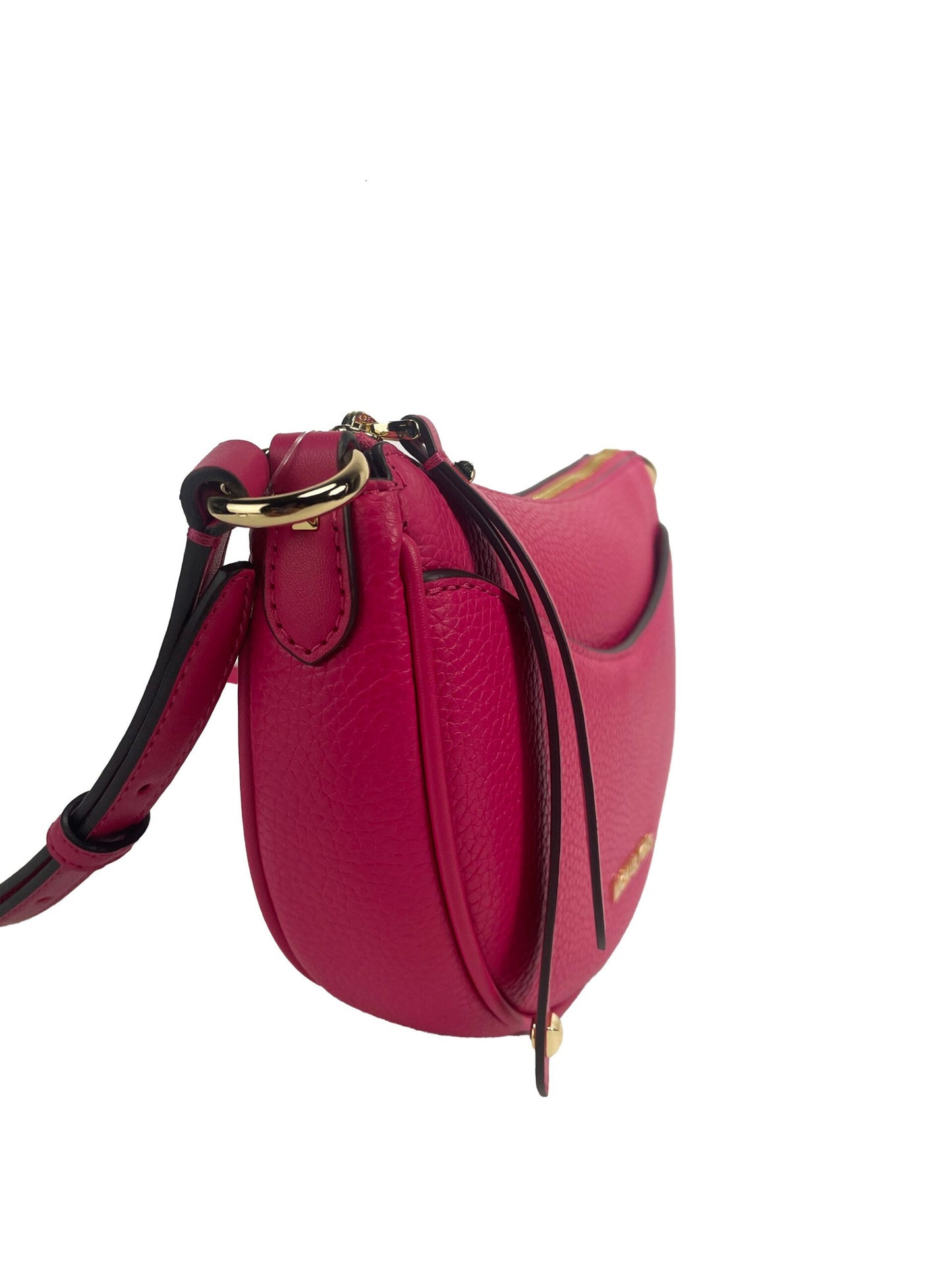 Bolso bandolera Dover pequeño en forma de media luna rosa