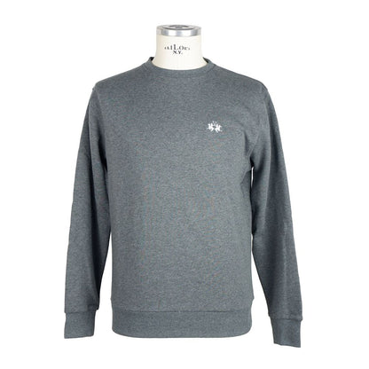 Suéter de algodón gris para hombre