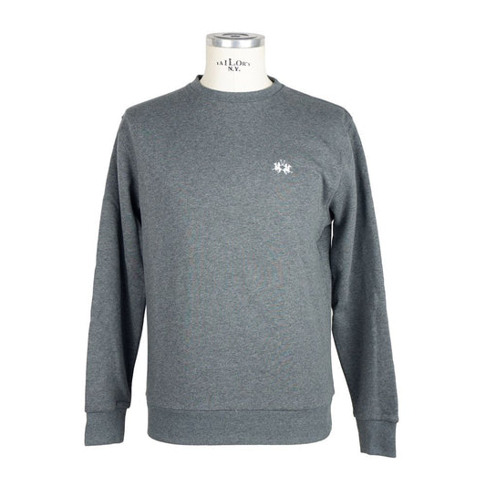 Suéter de algodón gris para hombre