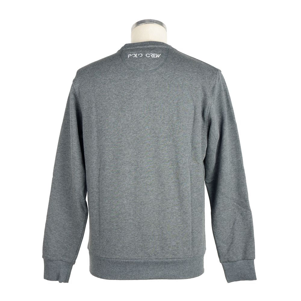 Suéter de algodón gris para hombre