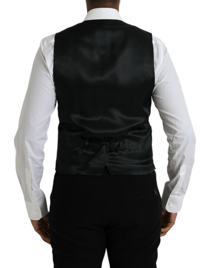 Chaleco formal de lana negra