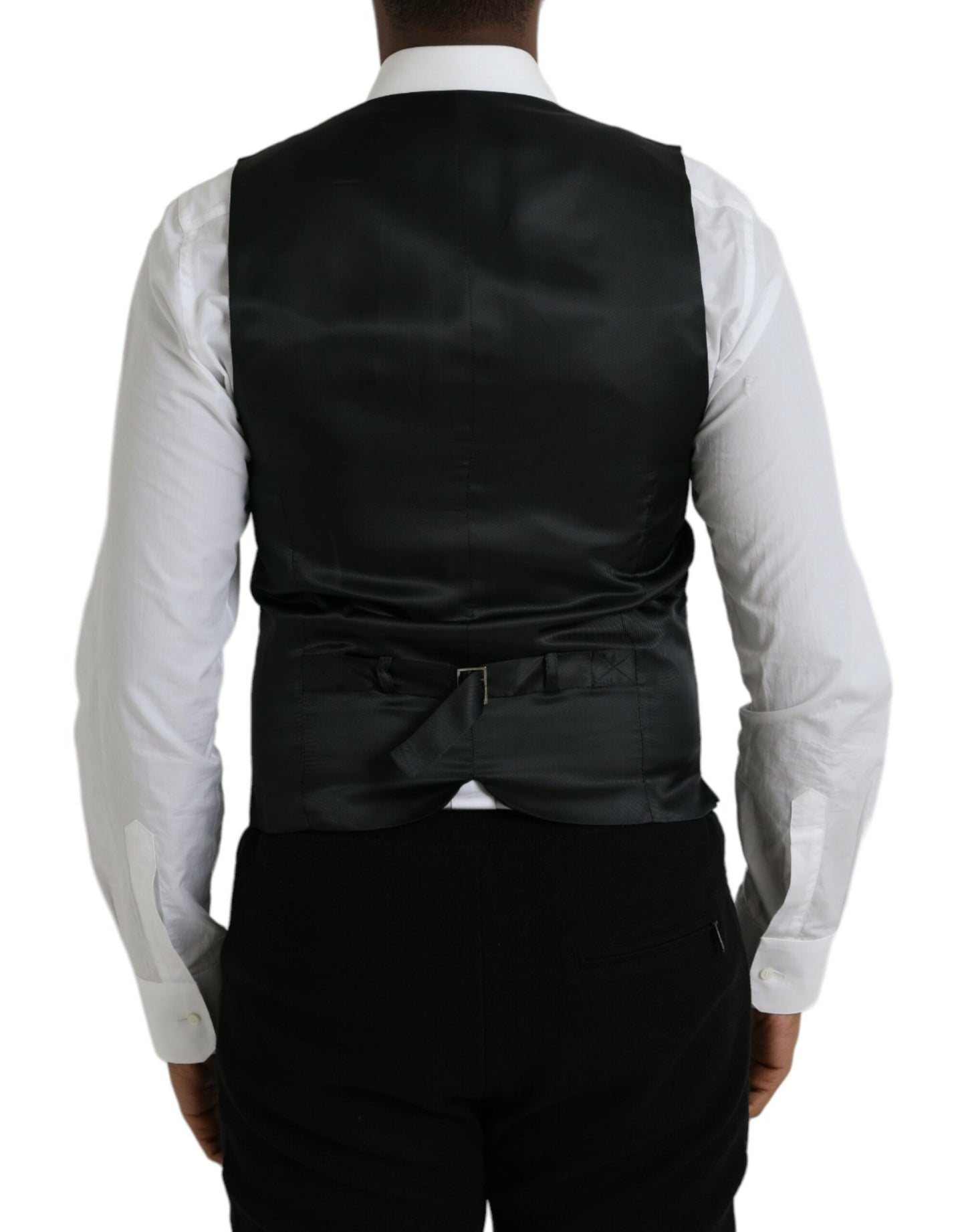 Chaleco formal de lana gris