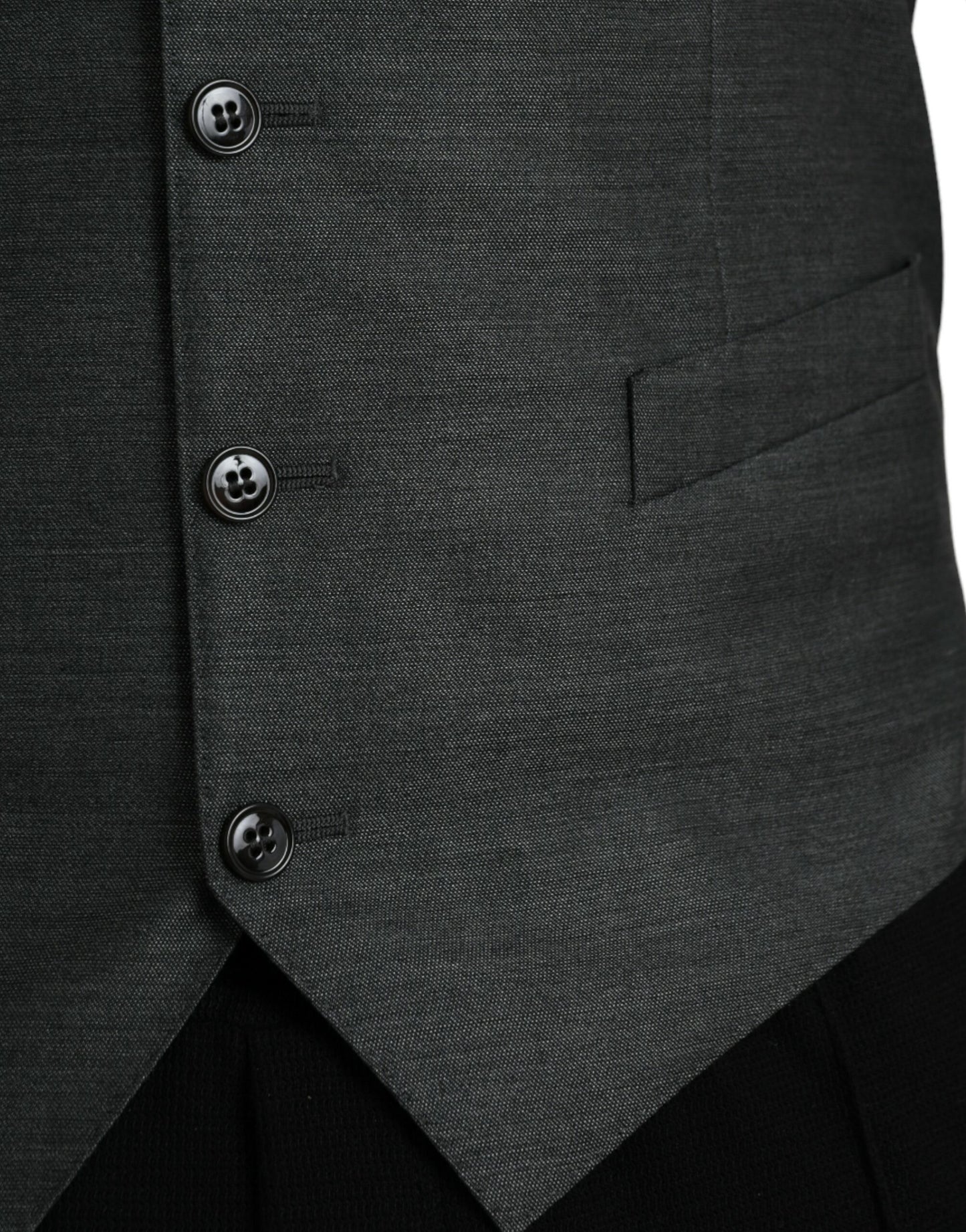 Chaleco formal de lana gris