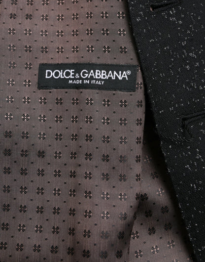 Chaleco formal de seda marrón y negro