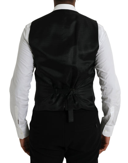Chaleco formal de lana negro