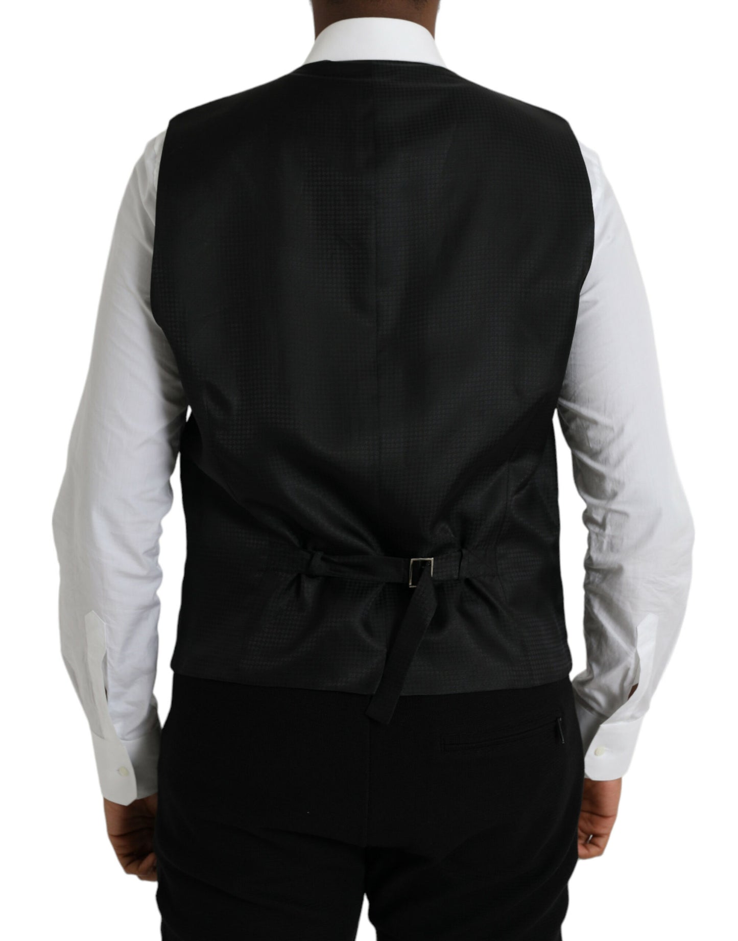 Chaleco formal de lana negro