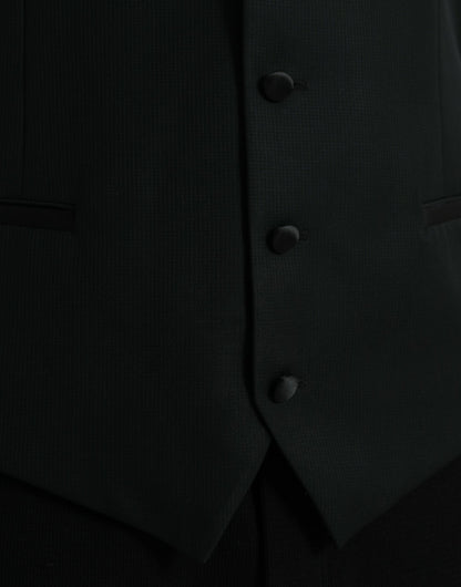 Chaleco formal de lana negro