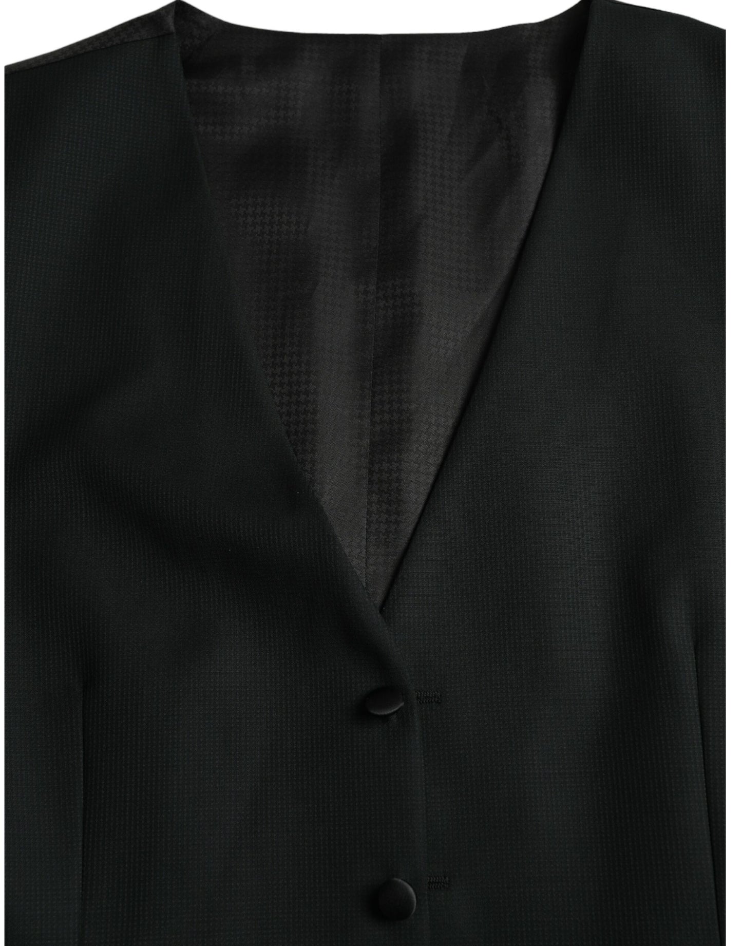 Chaleco formal de lana negro