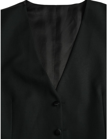 Chaleco formal de lana negro