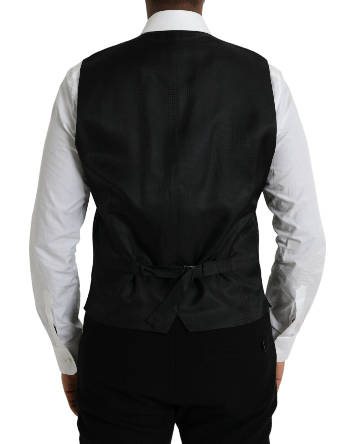 Chaleco formal de lana negro