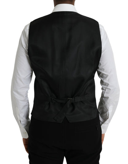 Chaleco formal de lana negro