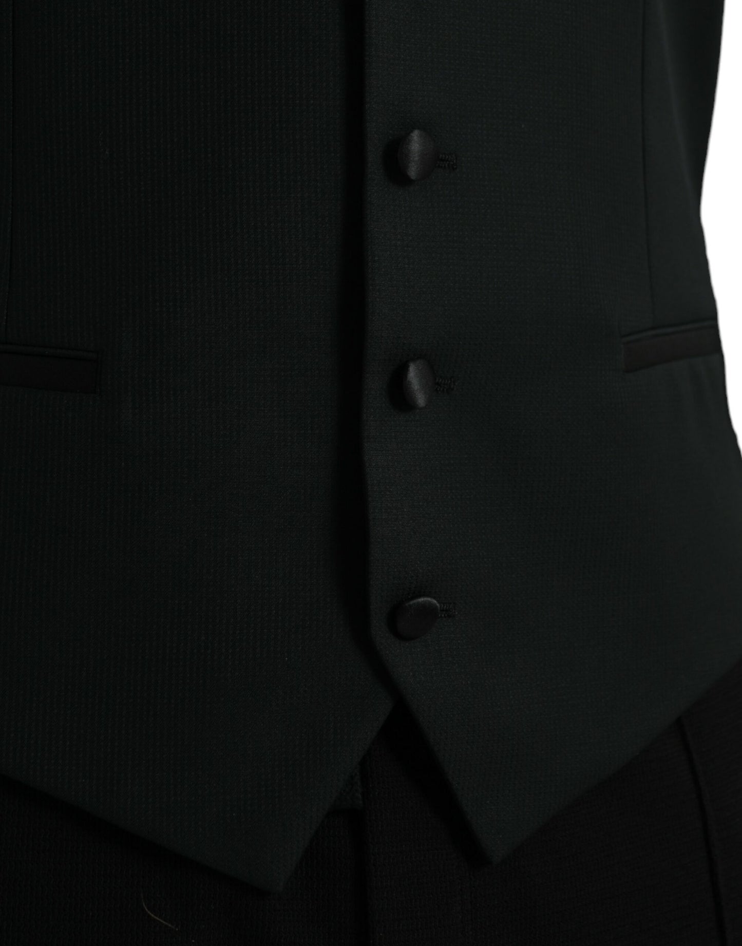 Chaleco formal de lana negro