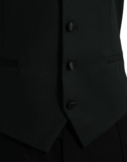Chaleco formal de lana negro