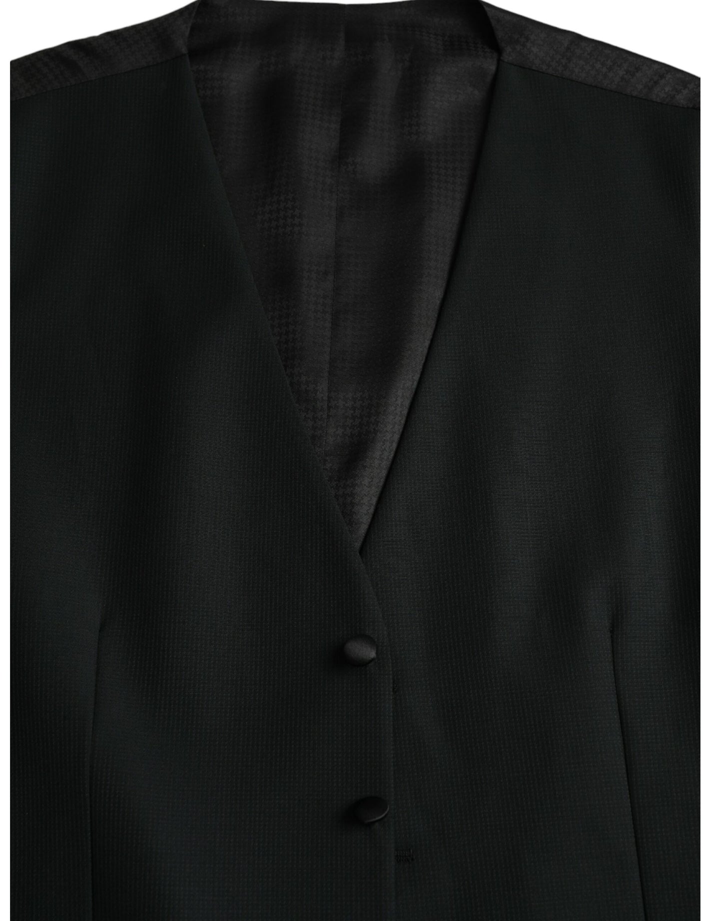 Chaleco formal de lana negro