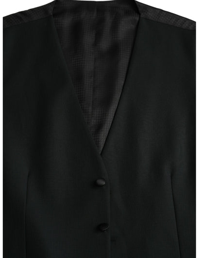 Chaleco formal de lana negro