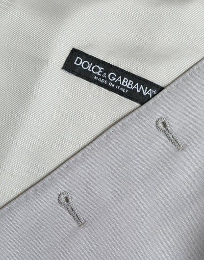 Chaleco formal de lana gris claro