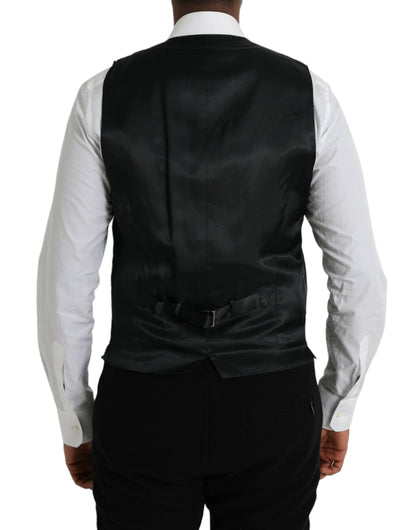 Chaleco formal de algodón negro