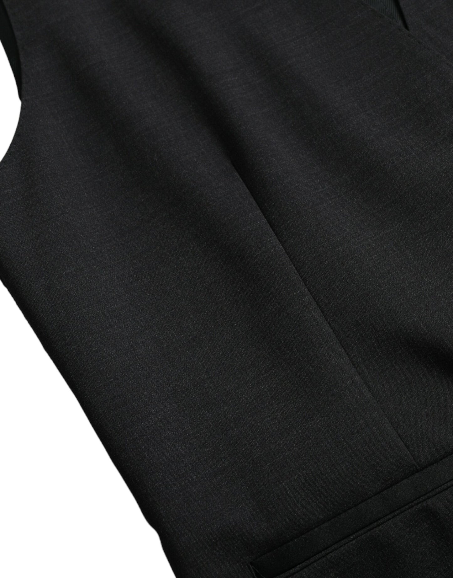 Chaleco formal de algodón negro