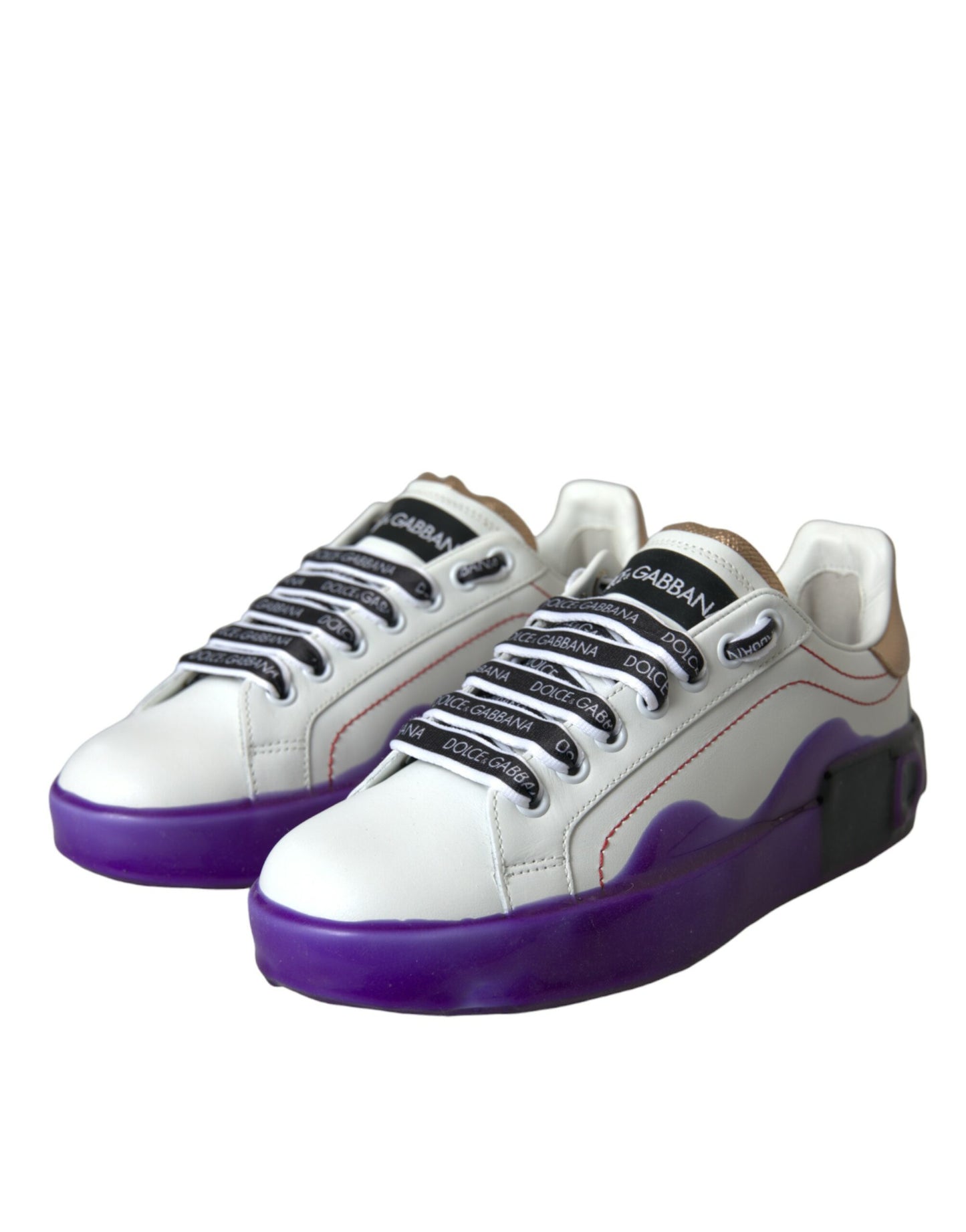 Zapatillas bajas Portofino de piel blanca