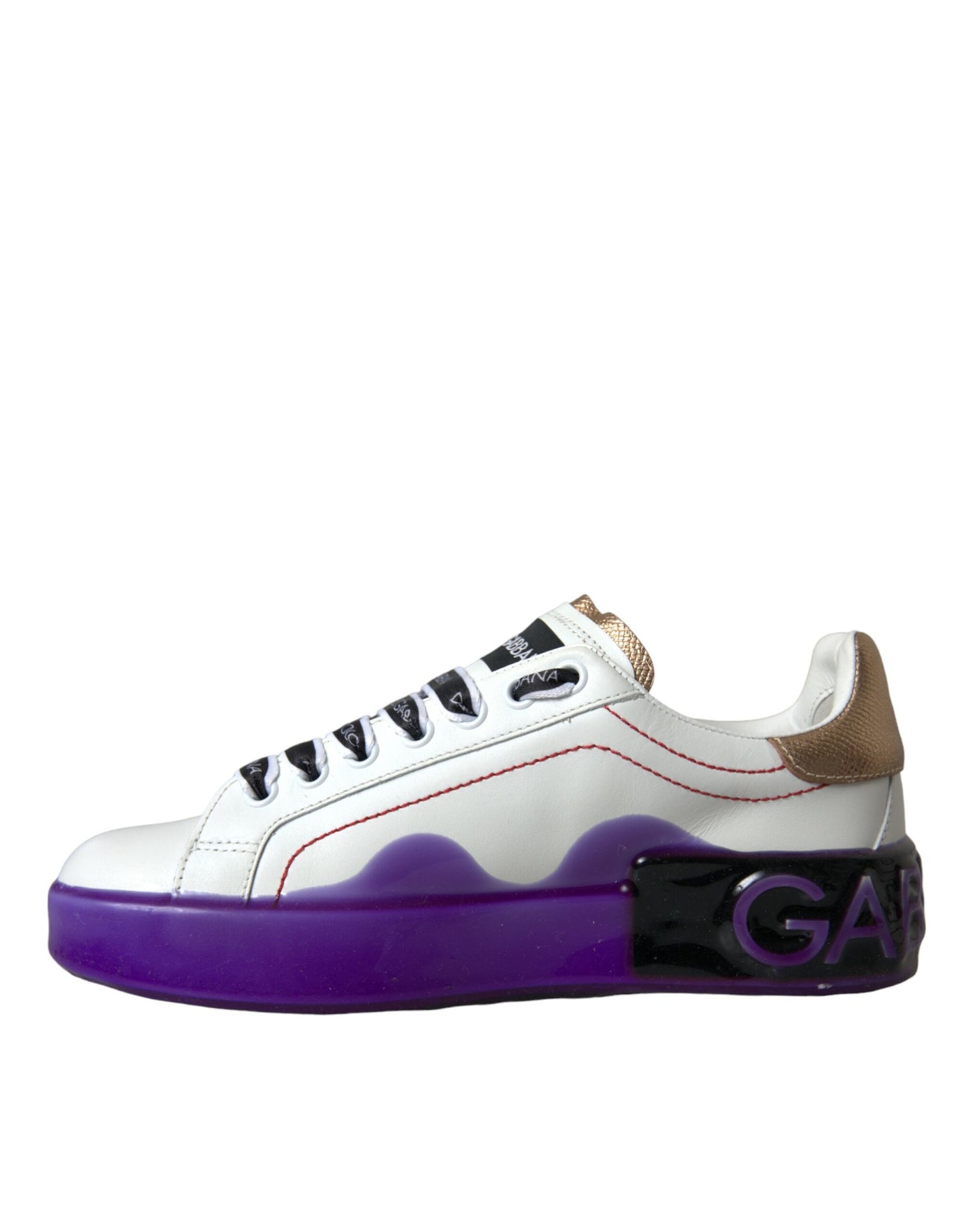 Zapatillas bajas Portofino de piel blanca