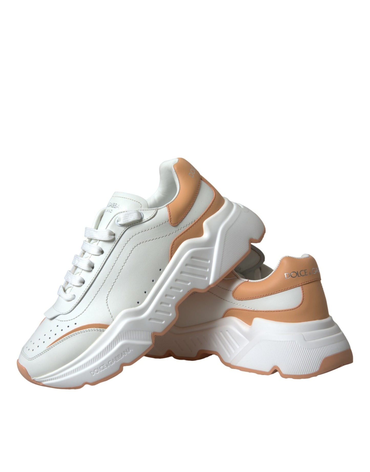 Zapatillas deportivas de piel Daymaster en color blanco melocotón