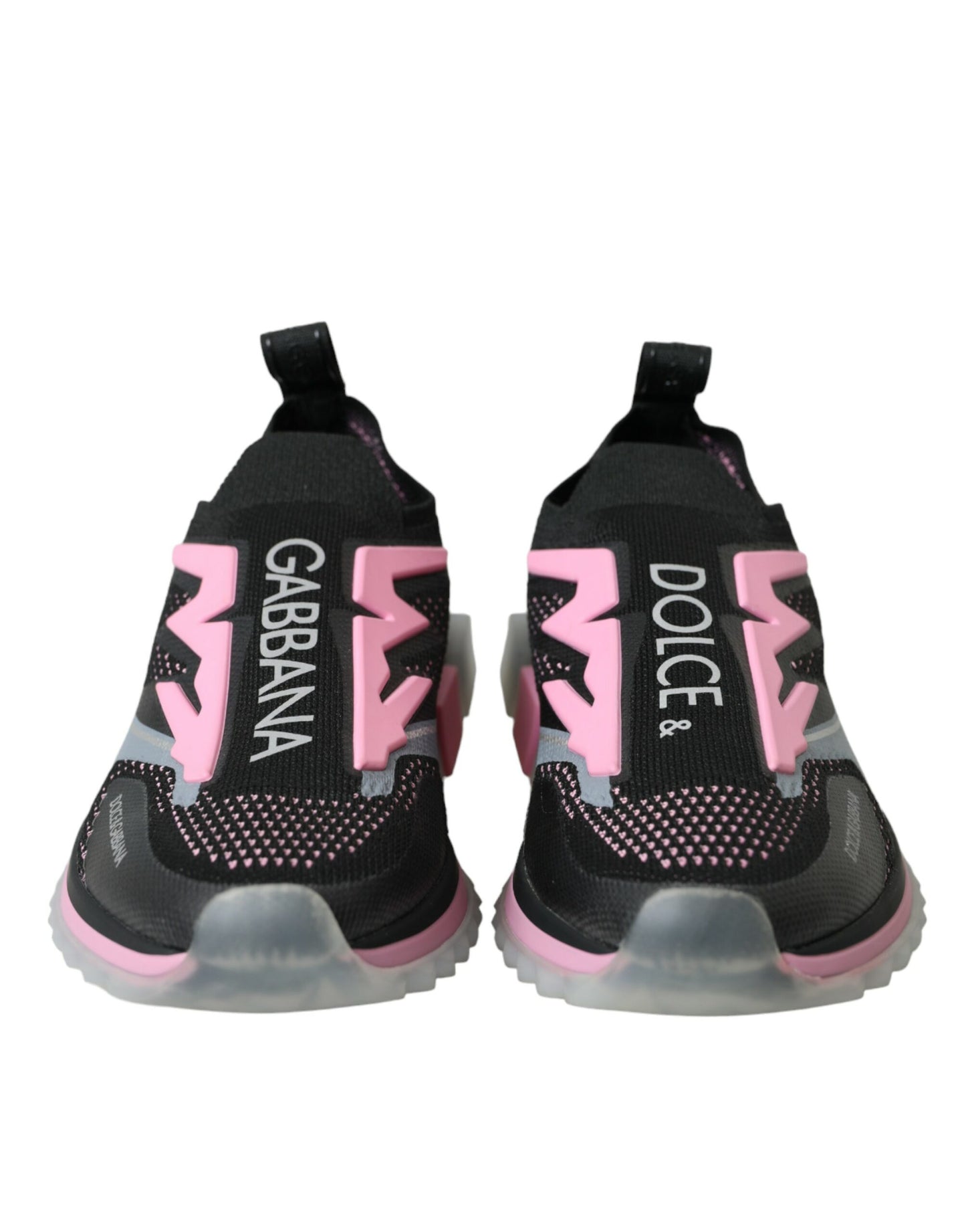 Zapatillas Sorrento negras y rosas sin cordones