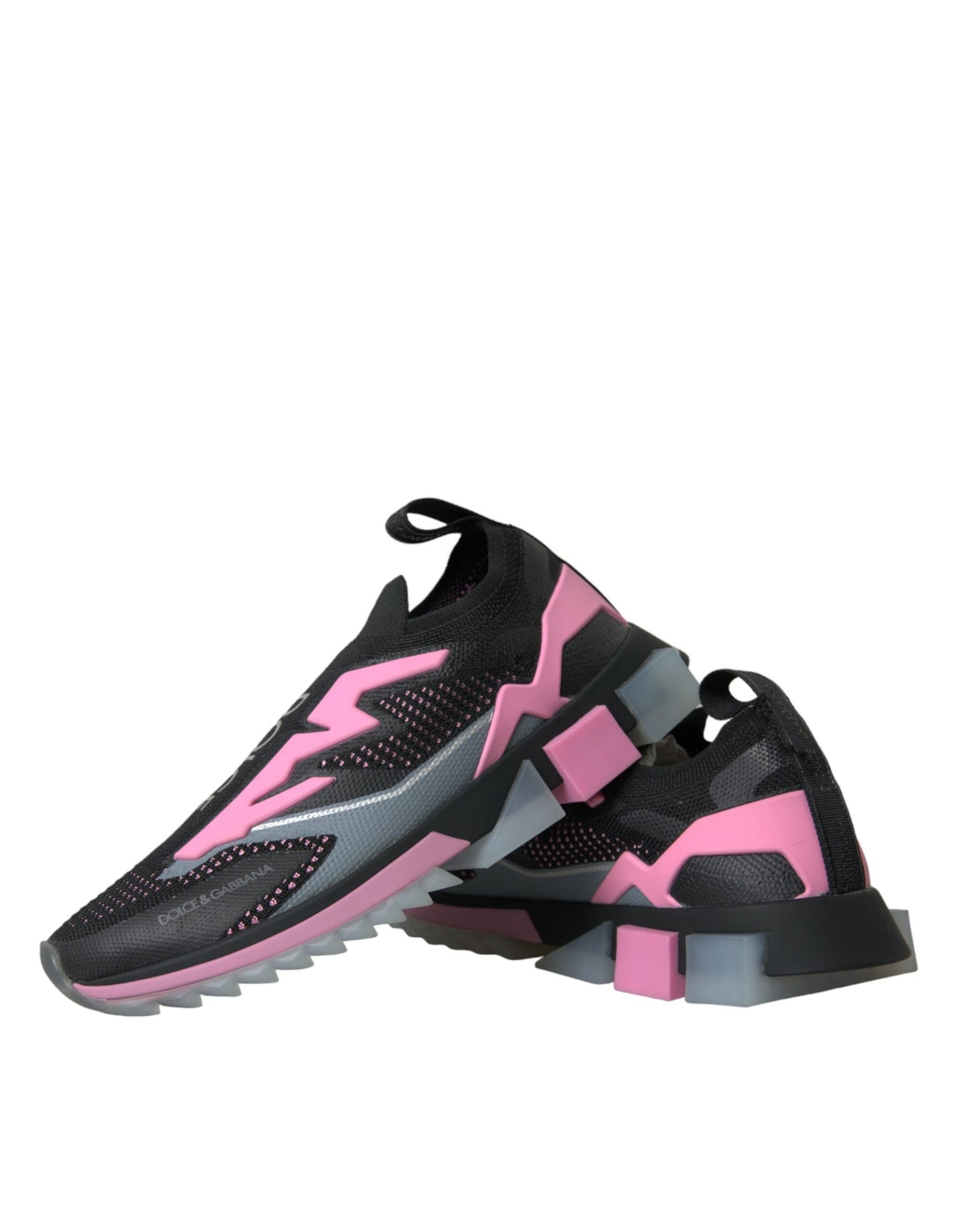 Zapatillas Sorrento negras y rosas sin cordones