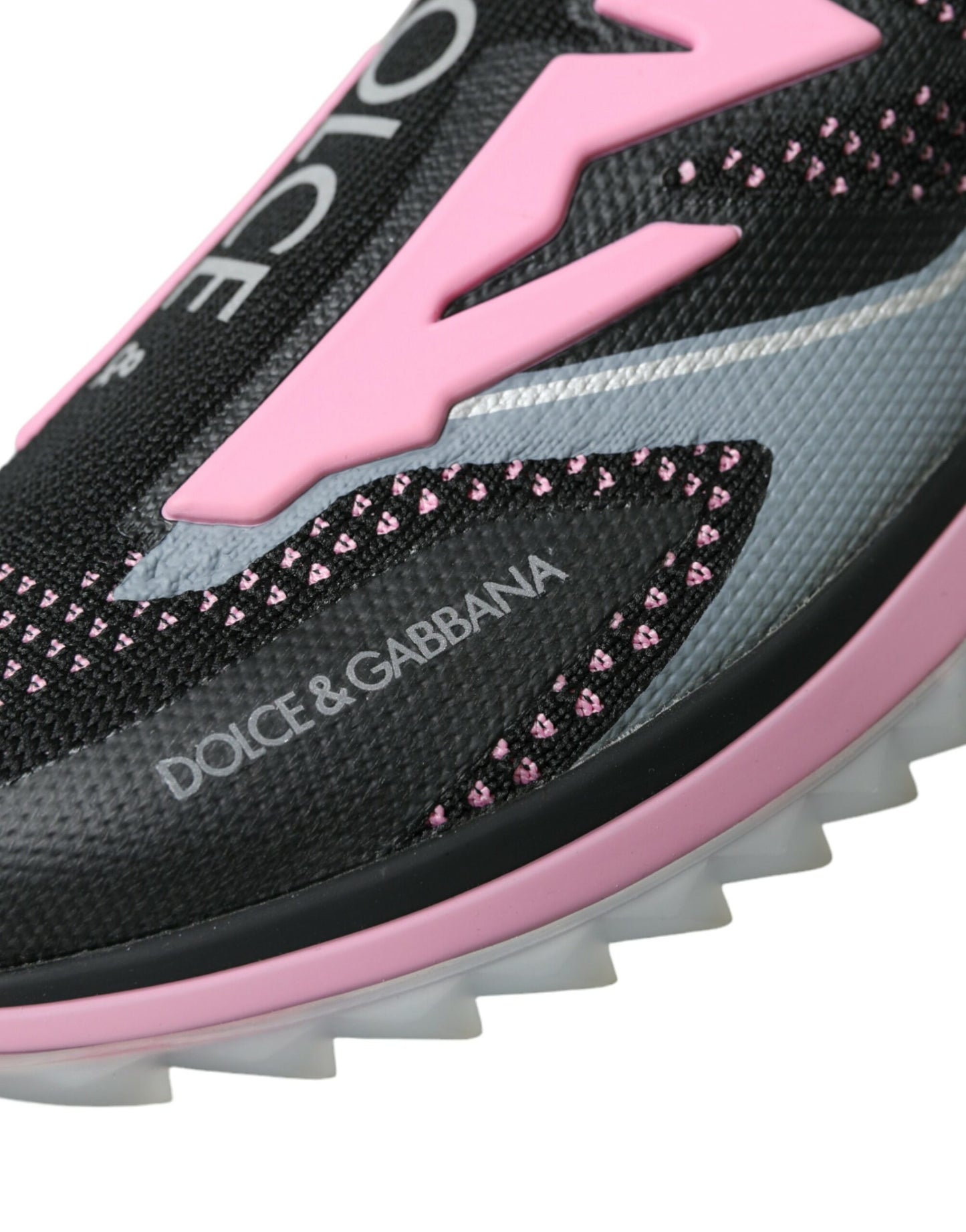 Zapatillas Sorrento negras y rosas sin cordones